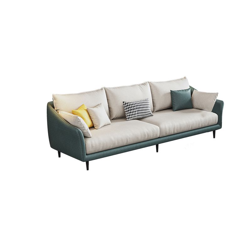 82.67 "L Faux Cuero Contemporáneo Sofá estándar de brazo inclinado