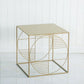 Brass Iron Frame Coffee Table Mid-Century Modern 17.7" W Square Cocktail Table Clearhalo 'Coffee & Accent Tables' 'Coffee Tables' 'coffee_tables' 'furn' 'furn_coffee_tables' 'Furniture' 'Living Room Furniture' 1200x1200_a2d2066b-3a7d-4e6b-88ba-f49e87fe3327