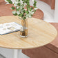 Nordic 1/2 Pieces Dining Set Round Wood Dining Table for Milk Tea Shop