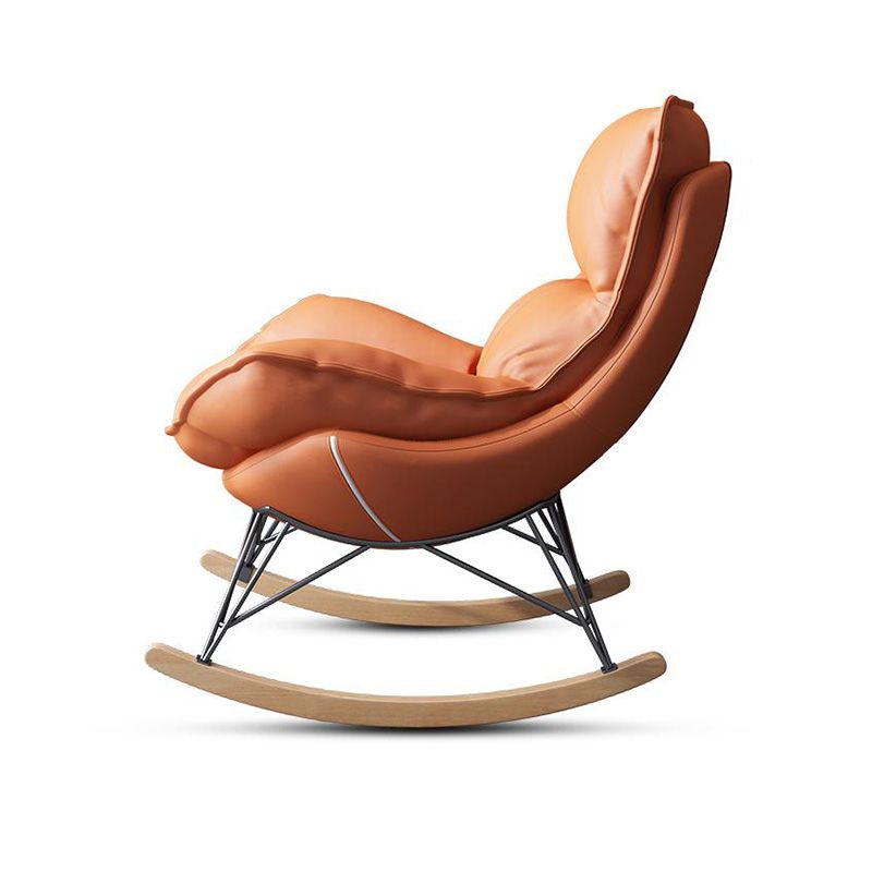 27.56 "L x 37.4" W x 34.65 "H Silla trasera sin brazo, reclinable moderno con otomana