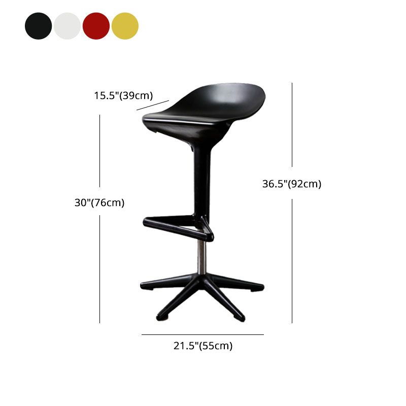 Living Room Modern Plastic Barstool Rotating Lifting Macron Bar Stool with Backrests Clearhalo 'Bar Furniture' 'Bar Stools' 'bar_stools' 'furn' 'furn_bar_stools' 'furniture_bar_stools' 'Kitchen & Dining Furniture' 'kitchen&dining_furn' 'kitchen' 'kitchen_furn' Furniture' 1200x1200_a2d5d6c5-9984-4e74-9647-c89cbe787ab0