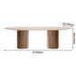 Round Wood Color Dining Table Pine Solid Wood Table Modern with Double Pedestal Clearhalo ' dining_table' 'Dining Tables & Seating' 'Dining Tables' 'furn' 'furn_dining_table' 'Furniture' 'furniture_dining_table' 'Kitchen & Dining Furniture' 'kitchen&dining_furn' 'kitchen' 'kitchen_dining_table' 1200x1200_a2d6cf56-fd27-41ae-a649-5a6c32349dce