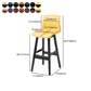 Scandinavian Style Bar-stool Square Leather Seat Counter Chair for Kitchen Bar Clearhalo 'Bar Furniture' 'Bar Stools' 'bar_stools' 'furn' 'furn_bar_stools' 'furniture_bar_stools' 'Kitchen & Dining Furniture' 'kitchen&dining_furn' 'kitchen' 'kitchen_furn' Furniture' 1200x1200_a2d6edb2-51fe-47d3-a528-99b1eb331640