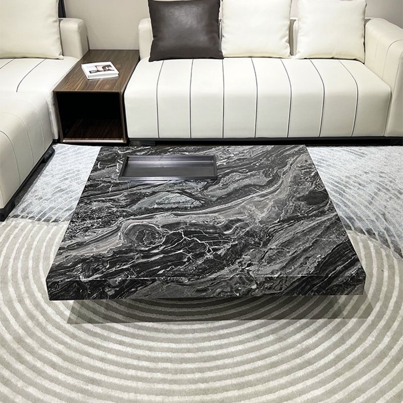 11"H Contemporary Cocktail Table Stone Square Coffee Cocktail Table Clearhalo 'Coffee & Accent Tables' 'Coffee Tables' 'coffee_tables' 'furn' 'furn_coffee_tables' 'Furniture' 'Living Room Furniture' 1200x1200_a2d7cb37-9841-4ba7-8ffb-bf4a626bc8aa