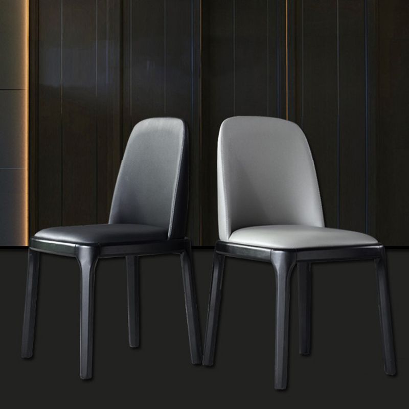 Modern Style Home Dining Side Chair Wood Parsons Armless Chair Clearhalo 'Dining Chairs' 'Dining Tables & Seating' 'dining_chair' 'furn' 'furn_dining_chair' 'Furniture' 'Kitchen & Dining Furniture' 1200x1200_a2d85a80-8014-4674-9555-c4a2acbad3be