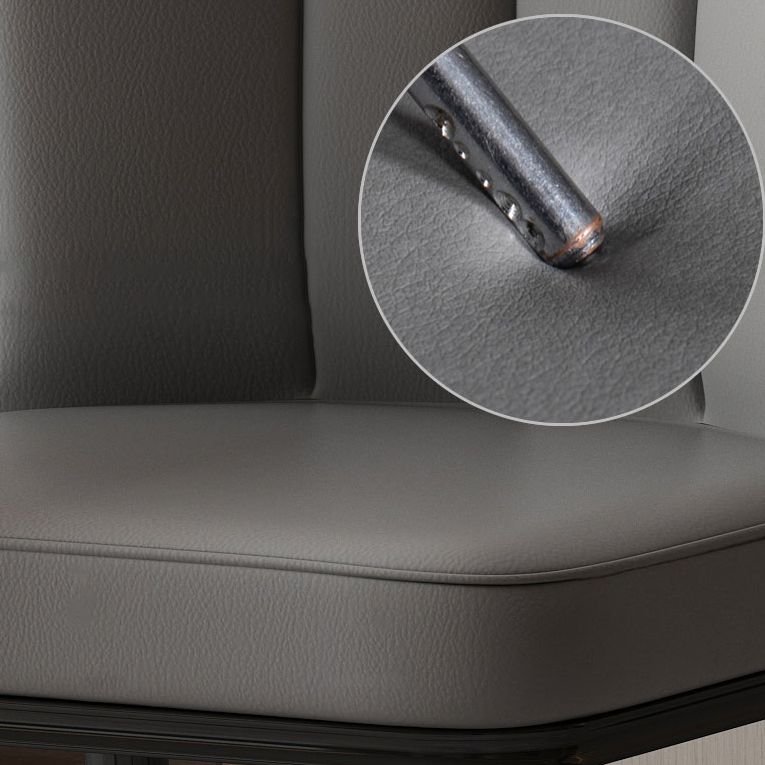 Scandinavian Home Side Chair Wingback Metal Upholstered Dining Room Chair (Set of 4) Clearhalo ' kitchen&dining_furn' 'Dining Chairs' 'Dining Tables & Seating' 'dining_chair' 'furn' 'furn_dining_chair' 'Furniture' 'furniture_dining_chair' 'Kitchen & Dining Furniture' 'kitchen' 1200x1200_a2d8995a-e5e2-44f1-aac0-580ae328abfd