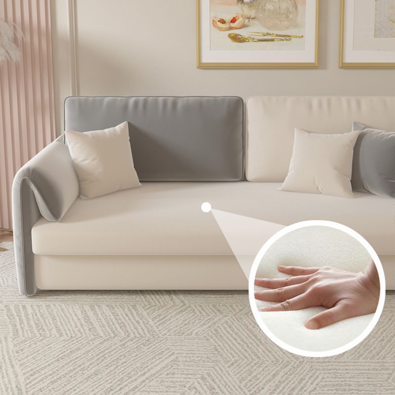Contemporary Foldable Futon Sleeper Gray Futon Sleeper Sofa Bed Clearhalo 'furn' 'furn_futons' 'Furniture' 'Futons & Daybeds' 'Futons' 'Living Room Furniture' 1200x1200_a2d8b629-cb7e-449c-9762-eb3afcb74e2a