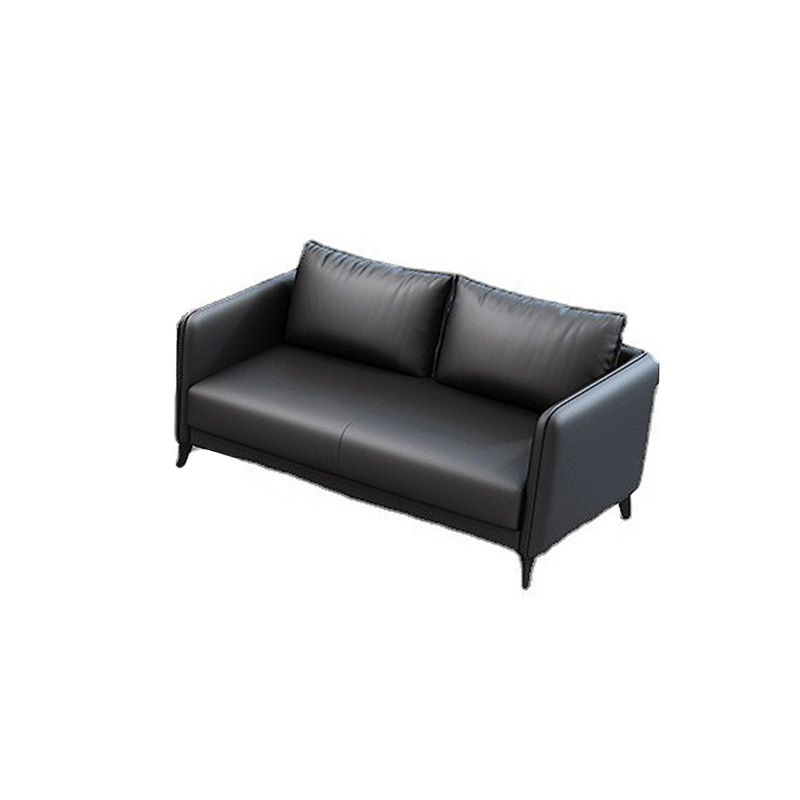 Standard Square Arm Leather Stain Resistant Sofa Couch with Pillows Clearhalo 'furn' 'furn_sofas' 'Furniture' 'furniture_sofas' 'Living Room Furniture' 'Sofa' 'sofas' 1200x1200_a2d917d5-646c-4689-95f4-7e52627c0087