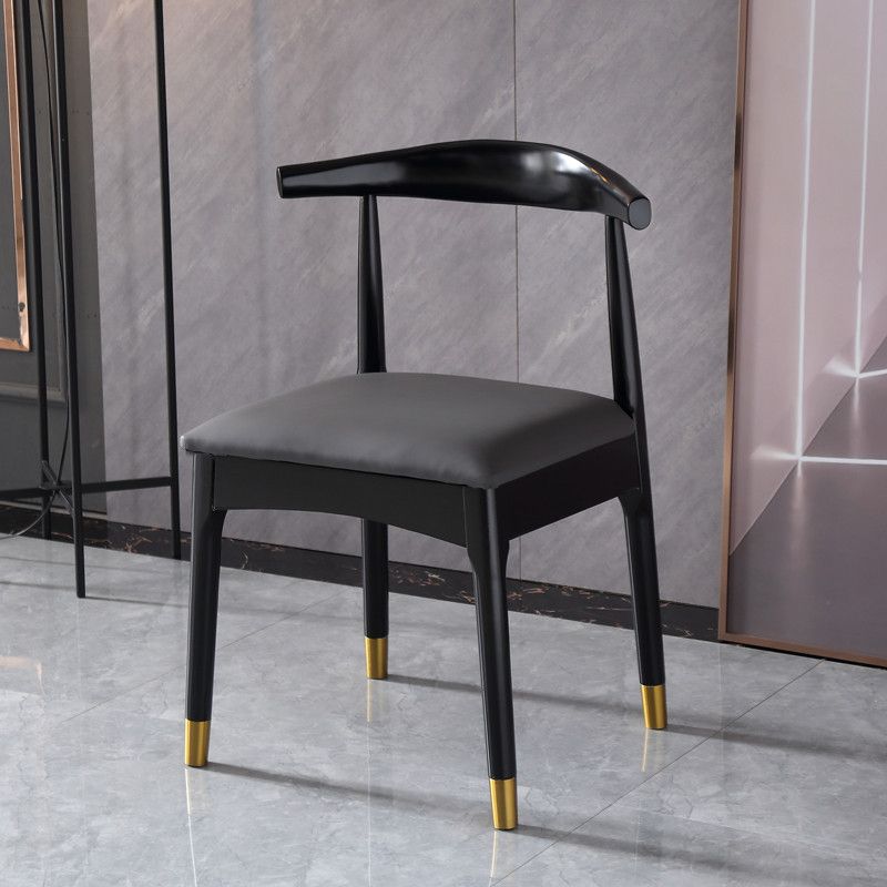 Scandinavian Indoor Side Chair Wood Upholstered Open Back Dining Room Chair Clearhalo ' kitchen&dining_furn' 'Dining Chairs' 'Dining Tables & Seating' 'dining_chair' 'furn' 'furn_dining_chair' 'Furniture' 'furniture_dining_chair' 'Kitchen & Dining Furniture' 'kitchen' 1200x1200_a2dd9201-0593-4895-bc4d-d5058b223410