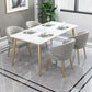 Metal Glam Style Side Chair Wingback Arm Chair with Gold Legs Clearhalo 'Dining Chairs' 'Dining Tables & Seating' 'dining_chair' 'furn' 'furn_dining_chair' 'Furniture' 'Kitchen & Dining Furniture' 1200x1200_a2de5148-698a-40f2-b967-81f84d8d703d