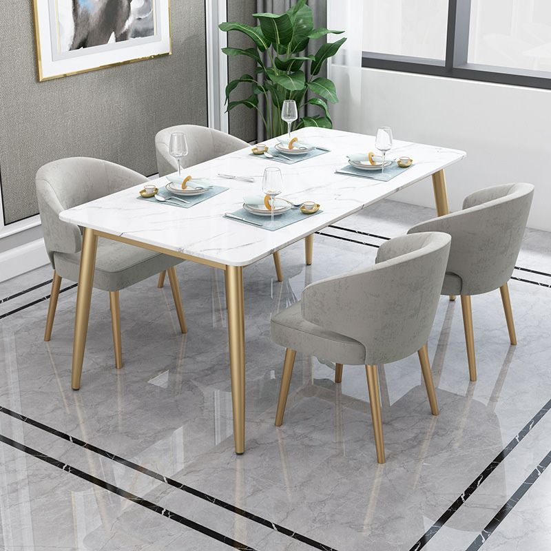 Metal Glam Style Side Chair Wingback Arm Chair with Gold Legs Clearhalo 'Dining Chairs' 'Dining Tables & Seating' 'dining_chair' 'furn' 'furn_dining_chair' 'Furniture' 'Kitchen & Dining Furniture' 1200x1200_a2de5148-698a-40f2-b967-81f84d8d703d