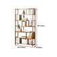 Etagere Bookcase Bamboo Brown Shelf Bookcase for Home Office