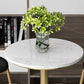 Glam Style Gold Iron Bar Table Marble Top Bistro Table - 21.6"W x 41.3"H Clearhalo 'Bar Furniture' 'Bar Tables' 'bar_tables' 'Furniture' 'furniture_bar_tables' 'Kitchen & Dining Furniture' 'kitchen&dining_furn' 'kitchen' 1200x1200_a2ded285-87d8-457b-9676-032b5b0888d1