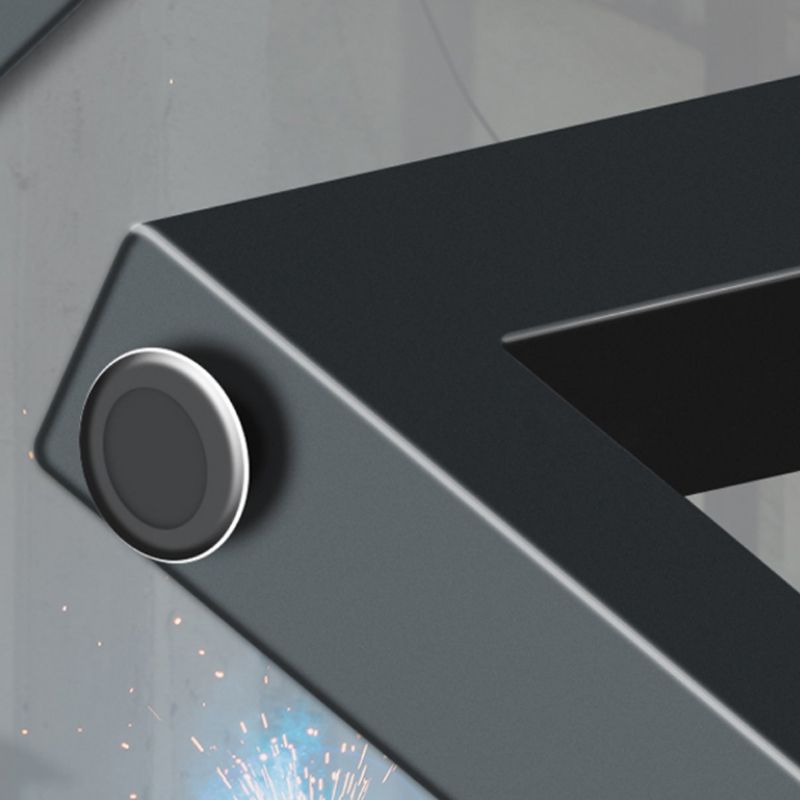 Dennen- en ijzeren computerbureau industrieel bruin bureau bureau