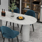 Oval Shape 3 Legs Modern Dining Table White Tone Fixed Table for Dining Room Clearhalo ' dining_table' 'Dining Tables & Seating' 'Dining Tables' 'furn' 'furn_dining_table' 'Furniture' 'furniture_dining_table' 'Kitchen & Dining Furniture' 'kitchen&dining_furn' 'kitchen' 'kitchen_dining_table' 1200x1200_a2e0208f-8296-4ec1-9eff-fcd48a4acba6