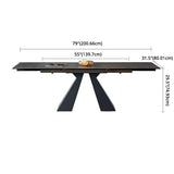 Modern Rectangle Shape Dinette Set Sintered Stone Top Dining Table Furniture for Dining Room Clearhalo 'Dining Room Sets' 'Dining Tables & Seating' 'dining_room_set' 'furn' 'furn_dining_room_set' 'Furniture' 'furniture_dining_room_set' 'Kitchen & Dining Furniture' 'kitchen&dining_furn' 'kitchen' 1200x1200_a2e2b114-4c05-47fa-8aab-23fa150f75ca