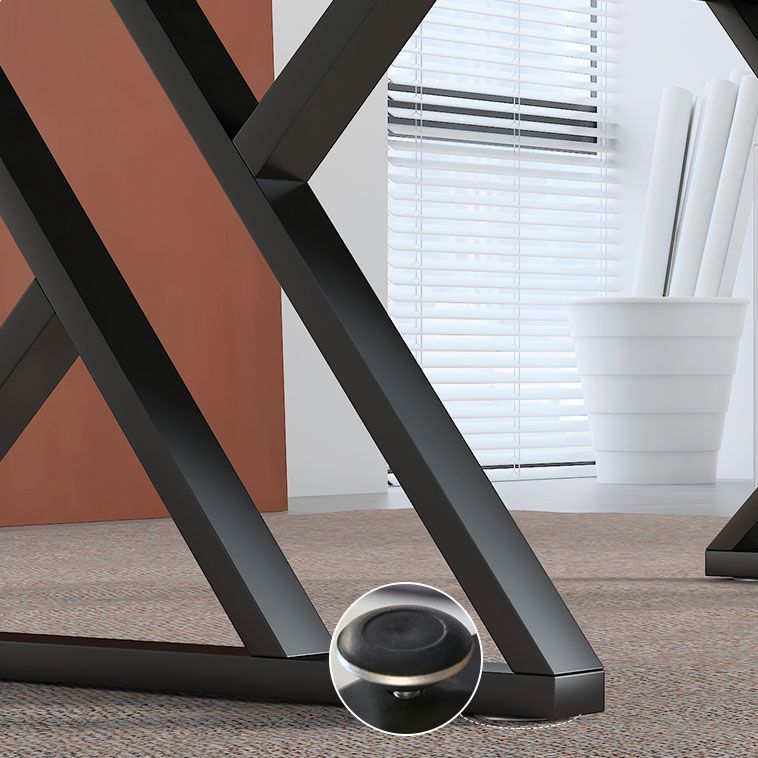 Industrial Style Task Desk Rectangular Shaped Office Desk in Grey/White/Black Clearhalo 'furn' 'furn_office_desk' 'Furniture' 'Office Desks' 'Office Furniture' 'office_desk' 1200x1200_a2e3bc7c-c713-4354-9b46-650965594301