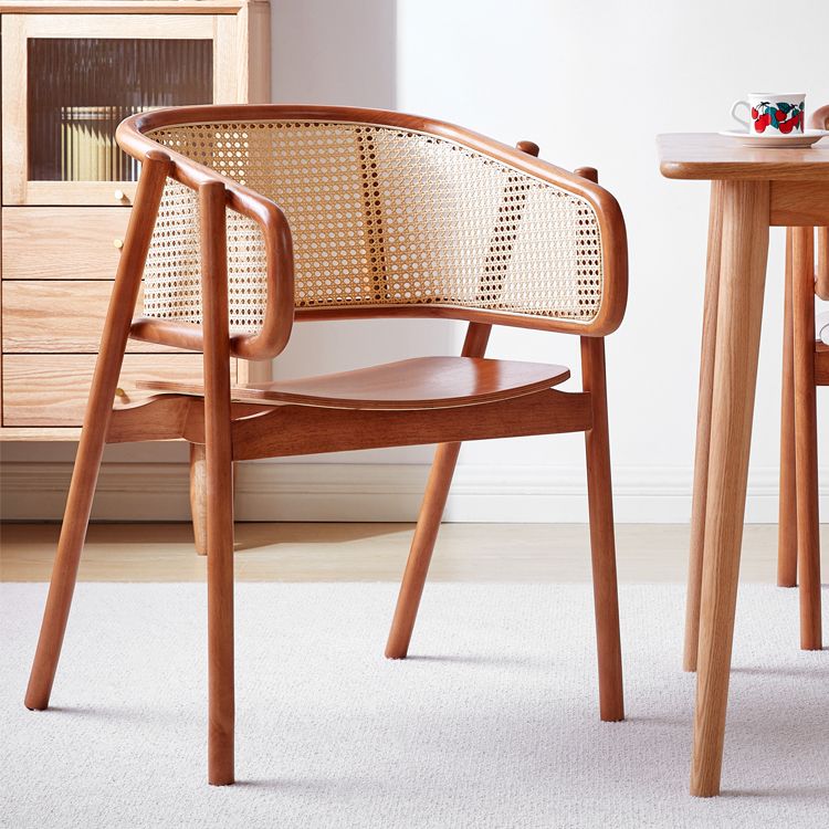 Contemporary Solid Wood Home Dining Arm Chair Open Back Dining Side Chair Clearhalo 'Dining Chairs' 'Dining Tables & Seating' 'dining_chair' 'furn' 'furn_dining_chair' 'Furniture' 'furniture_dining_chair' 'Kitchen & Dining Furniture' 1200x1200_a2e81990-ca55-4e6e-8f95-f9a1b29aad19