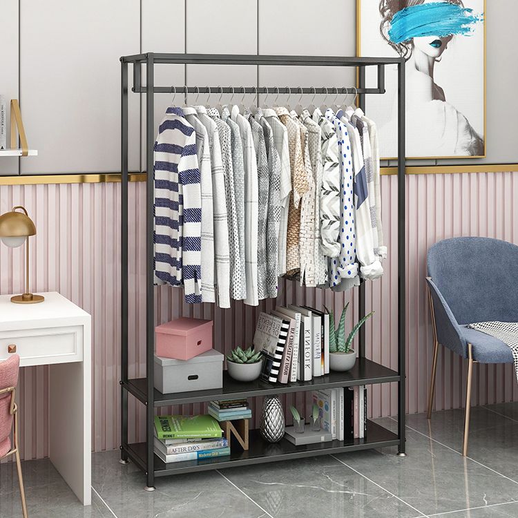 Eenvoudige hal boominvoerway metalen zwarte hal staan ​​stabiele zaalstandaard