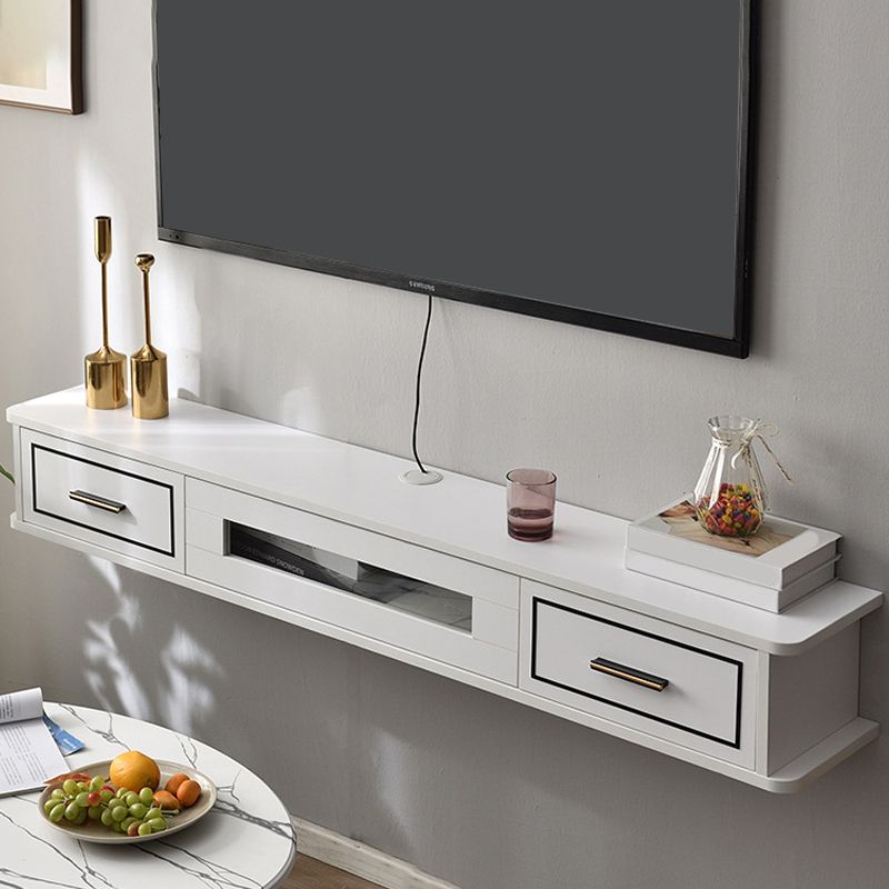 Modern Wood TV Stand Console Floating TV Media Stand with Drawers for Living Room Clearhalo 'furn' 'furn_tv_stands_entertainment_centers' 'Furniture' 'Living Room Furniture' 'TV Stands & Entertainment Centers' 'TV Stands & Media Storage Furniture' 'tv_stands_entertainment_centers' 1200x1200_a2e8abde-72cb-4df7-8826-54dae8b83335