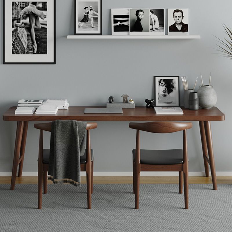 Bureau de bureau contemporain Bois massif 29.53 "TEL