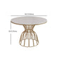 Glam 1/4/5 Pieces Round Dining Set Sintered Stone Dining Table Set for Home Use Clearhalo 'Dining Room Sets' 'Dining Tables & Seating' 'dining_room_set' 'furn' 'furn_dining_room_set' 'Furniture' 'furniture_dining_room_set' 'Kitchen & Dining Furniture' 'kitchen&dining_furn' 'kitchen' 1200x1200_a2e9726d-5450-4a21-8c3b-9cc9a9af15c8