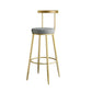 Nordic Style Bar-stool Round Counter Bar Stool with Metal Legs for Home Use Clearhalo 'Bar Furniture' 'Bar Stools' 'bar_stools' 'furn' 'furn_bar_stools' 'Furniture' 'Kitchen & Dining Furniture' 1200x1200_a2ea1de8-259e-4eba-b3ee-526d75dfbe47