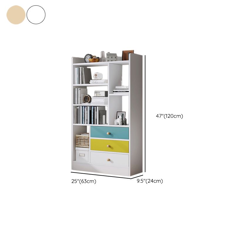 Contemporary Vertical Open Shelf Bookcase Engineered Wood Home Book Shelf with Shelves Clearhalo 'Bookcases' 'furn' 'furn_bookcases' 'Furniture' 'Office Furniture' 1200x1200_a2ea8083-6668-4638-b942-d9bbac689473