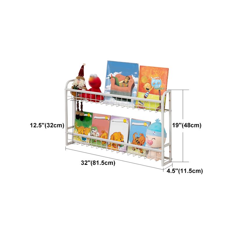 Modern Style Bookshelf Wall Mounted Metal Bookcase for Kid Room Clearhalo 'Bookcases' 'furn' 'furn_bookcases' 'Furniture' 'furniture_bookcases' 'Office Furniture' 1200x1200_a2eb7f69-be88-447c-a10c-6ceee19a3256