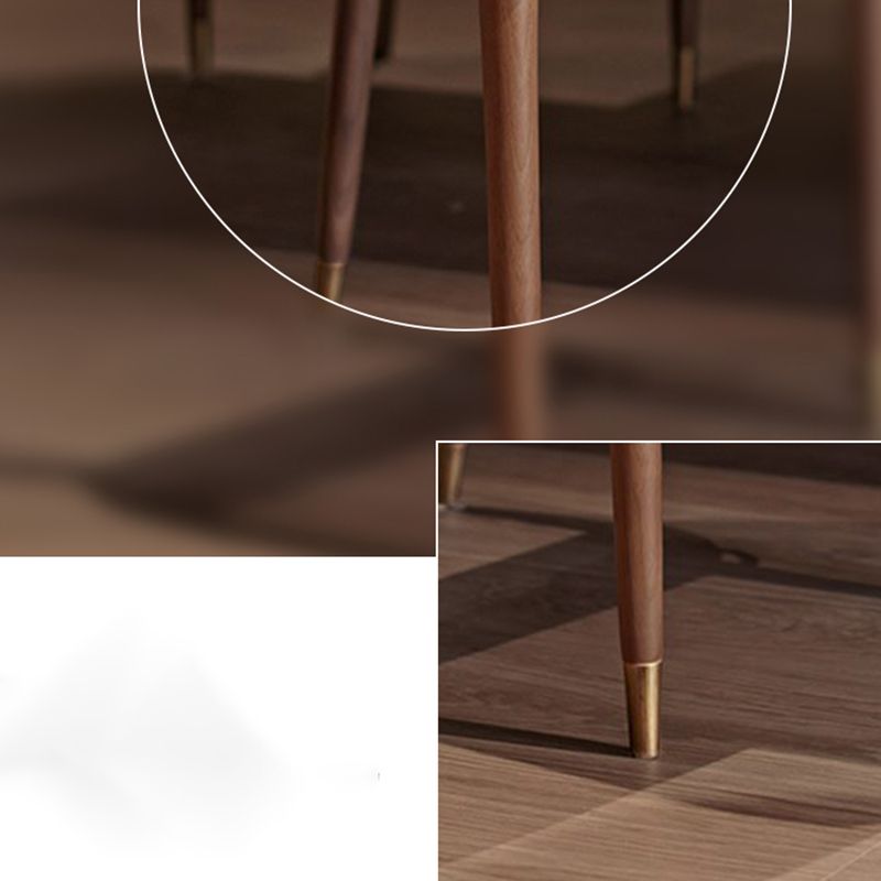 Glam Style Armless Chair Wood Parsons Side Chair for Kitchen 20"x20.8"x34.6" Clearhalo 'Dining Chairs' 'Dining Tables & Seating' 'dining_chair' 'furn' 'furn_dining_chair' 'Furniture' 'furniture_dining_chair' 'Kitchen & Dining Furniture' 1200x1200_a2ebf77a-dce7-4ab8-ae36-4b63077d21ce