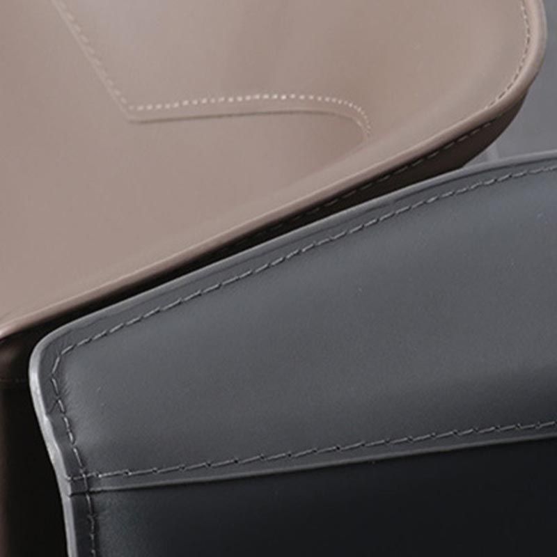 Metal Contemporary Indoor Chair with Leather Legs Matte Finish Side Chair for Dining Room Clearhalo 'Dining Chairs' 'Dining Tables & Seating' 'dining_chair' 'furn' 'furn_dining_chair' 'Furniture' 'furniture_dining_chair' 'Kitchen & Dining Furniture' 1200x1200_a2ec3fa4-a41c-484f-a0a2-4a56697049af