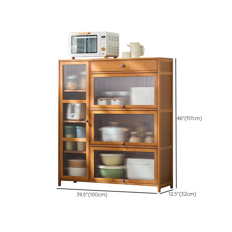 Zeitgenössischer Sideboardschrank Bambus Sideboard mit Türen für Küche