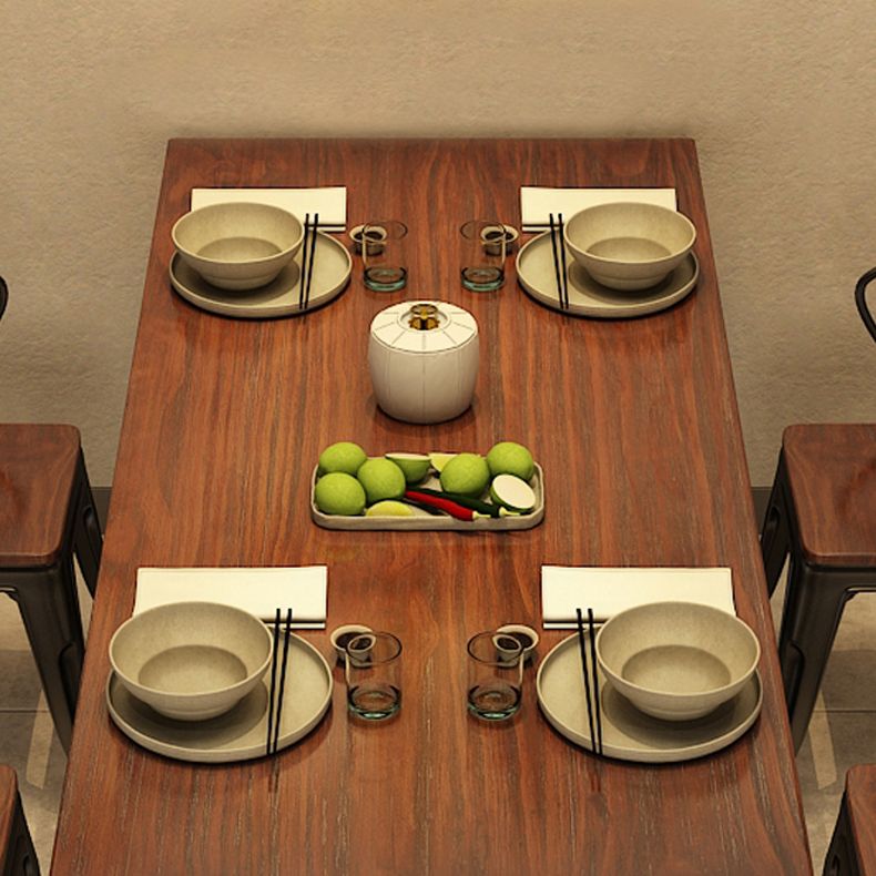 Set di tavoli da pranzo industriale 1/2/5 pezzi con mobili da cucina a base di metallo