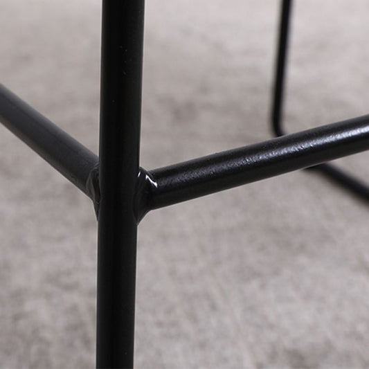 Modern Backrest Armless Counter Stool Steel Cafe Bar Stool with Leather Cushion Clearhalo 'Bar Furniture' 'Bar Stools' 'bar_stools' 'furn' 'furn_bar_stools' 'furniture_bar_stools' 'Kitchen & Dining Furniture' 'kitchen&dining_furn' 'kitchen' 'kitchen_furn' Furniture' 1200x1200_a2ed938c-f568-4401-8293-8e8a59065c8a