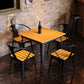 1/3/4/5 Pieces Industrial Bar Table Set Iron Bistro Set with Stools Clearhalo 'Bar Furniture' 'furn' 'furn_home_bar_bar_sets' 'Furniture' 'Home Bars & Bar Sets' 'home_bar_bar_sets' 'Kitchen & Dining Furniture' 1200x1200_a2eec029-1ea6-47d3-b8be-aa975e34a31a