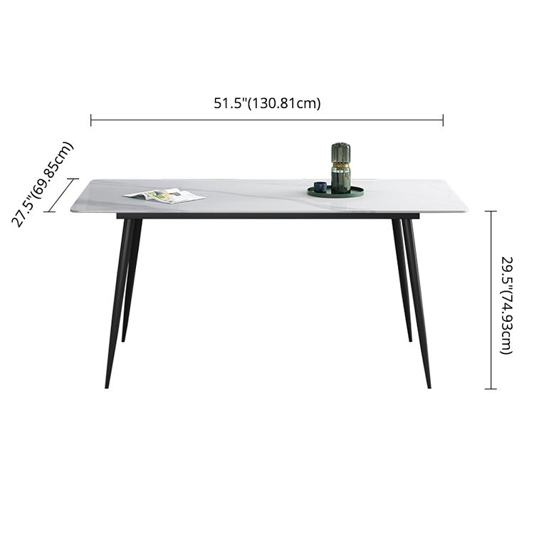 Kitchen Modern Sintered Stone Top Dinette Set with 4 Legs Table Dining Room Furniture Clearhalo 'Dining Room Sets' 'Dining Tables & Seating' 'dining_room_set' 'furn' 'furn_dining_room_set' 'Furniture' 'furniture_dining_room_set' 'Kitchen & Dining Furniture' 'kitchen&dining_furn' 'kitchen' 1200x1200_a2f0101c-6b6d-45fa-999e-15776599e97a