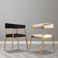 Glam Metal Dining Room Chairs Open Back Upholstered Arm Chair Clearhalo ' kitchen&dining_furn' 'Dining Chairs' 'Dining Tables & Seating' 'dining_chair' 'furn' 'furn_dining_chair' 'Furniture' 'furniture_dining_chair' 'Kitchen & Dining Furniture' 'kitchen' 1200x1200_a2f253c8-4719-49e4-9dcb-3a1a24b95c72