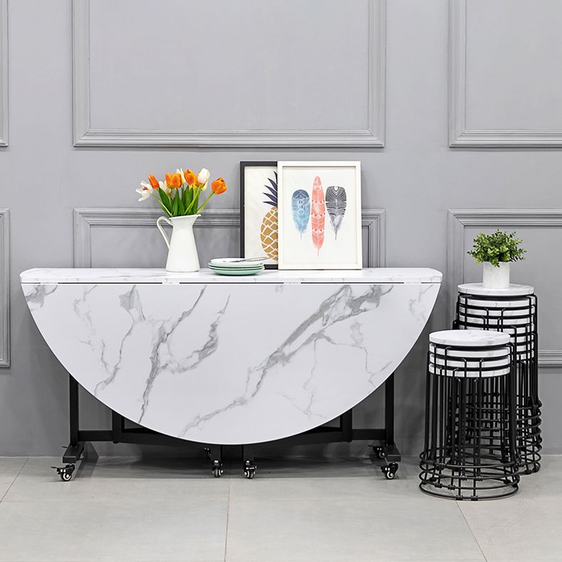 Round Dining Table Mid-Century Style Trestle Base Table for Dining Room Clearhalo ' dining_table' 'Dining Tables & Seating' 'Dining Tables' 'Furniture' 'furniture_dining_table' 'Kitchen & Dining Furniture' 'kitchen&dining_furn' 'kitchen' 'kitchen_dining_table' 1200x1200_a2f31624-632f-486a-a02b-4bc4989920c1