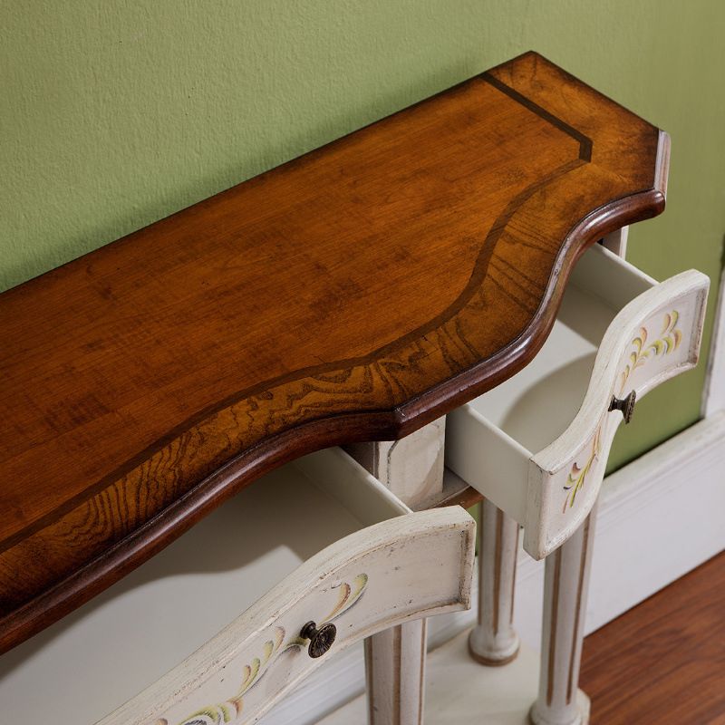 Mesa de acento de madera Victoria Forma gratuita Table de consola de sofá para Hall