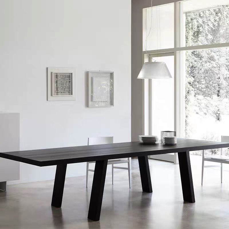 Solid Wood Industrial Rectangular Dining Table Wood Top Table with Legs Clearhalo ' dining_table' 'Dining Tables & Seating' 'Dining Tables' 'furn' 'furn_dining_table' 'Furniture' 'furniture_dining_table' 'Kitchen & Dining Furniture' 'kitchen&dining_furn' 'kitchen' 'kitchen_dining_table' 1200x1200_a2f37d5e-69f0-423f-8930-17a6227dbf27
