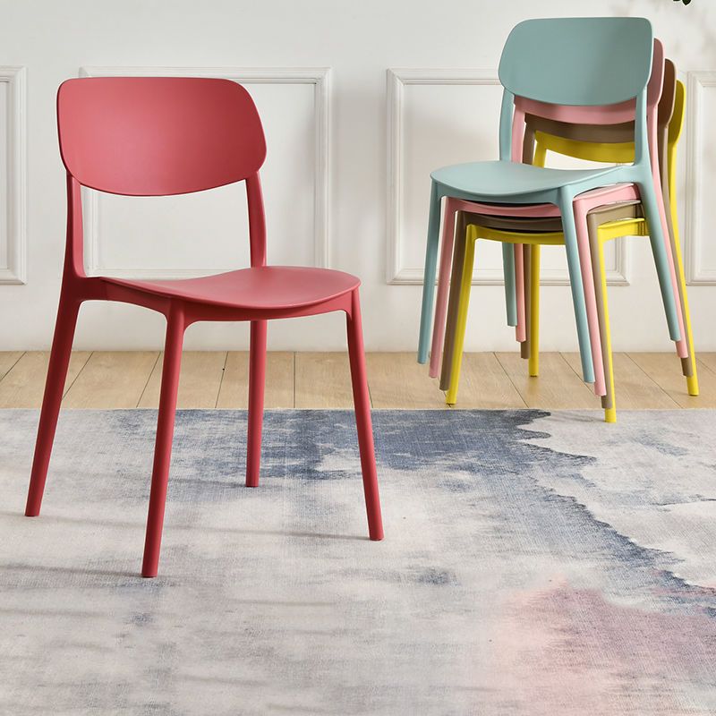 Scandinavian Open Back Dining Chairs Plastic Armless Dining Side Chair Clearhalo 'Dining Chairs' 'Dining Tables & Seating' 'dining_chair' 'furn' 'furn_dining_chair' 'Furniture' 'Kitchen & Dining Furniture' 1200x1200_a2f41b2e-4208-42bc-ad2d-179d4c366ea5