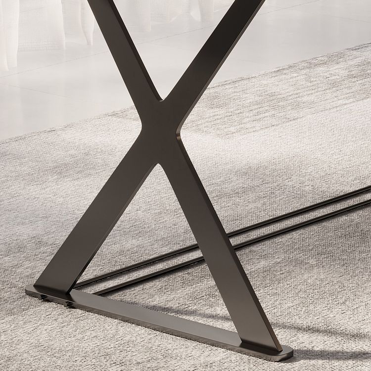 Escritorio de escritura de piedra contemporánea escritorio de la oficina de dormitorio en blanco con piernas