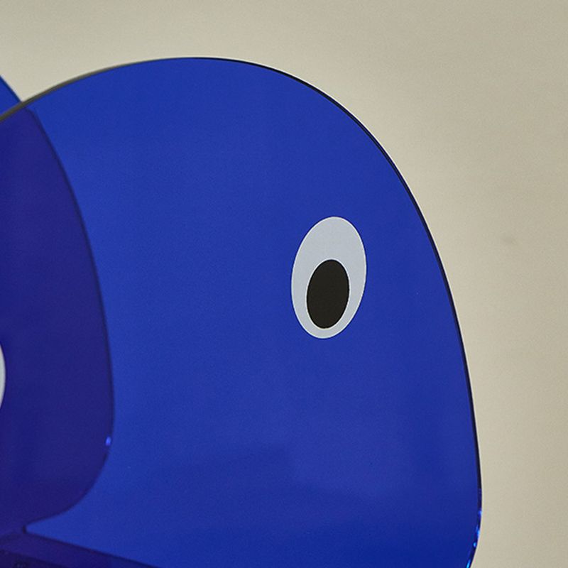 Modern Antique Finish Shelf Bookcase Acrylic Geometric Bookshelf