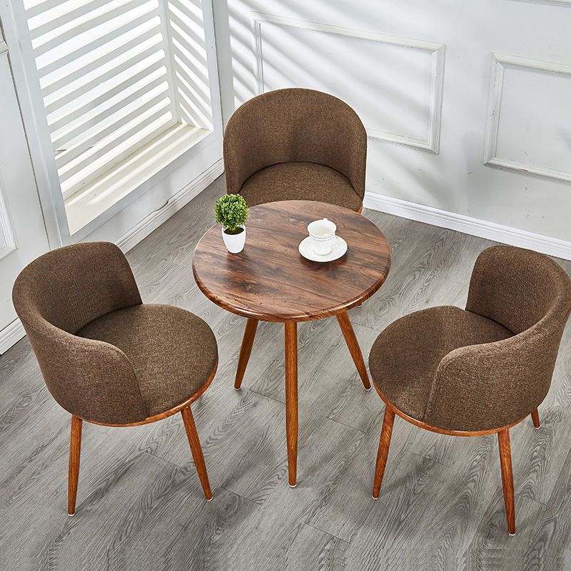 Scandinavian Home Side Chair Parsons Back Metal Upholstered Dining Room Chair Clearhalo ' kitchen&dining_furn' 'Dining Chairs' 'Dining Tables & Seating' 'dining_chair' 'furn' 'furn_dining_chair' 'Furniture' 'furniture_dining_chair' 'Kitchen & Dining Furniture' 'kitchen' 1200x1200_a2f651e1-9672-4503-b745-340281f194b2