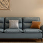 Modern Cotton Blend/Faux Leather Settee Flared Arm Biscuit Back Couch Clearhalo 'furn' 'furn_sofas' 'Furniture' 'furniture_sofas' 'Living Room Furniture' 'Sofa' 'sofas' 1200x1200_a2f75ccd-77cb-4012-b071-2a450200a0fe