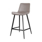 Faux Leather Upholstered Stools Low Back Bar Stools with Metal Base Clearhalo 'Bar Furniture' 'Bar Stools' 'bar_stools' 'furn' 'furn_bar_stools' 'Furniture' 'Kitchen & Dining Furniture' 1200x1200_a2f78700-aaf8-4df6-99d2-06ac07d867f2
