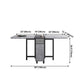 Mid-Century Modern Rectangle Dining Table Drop-Leaf Table with Solid Wood Base Clearhalo ' dining_table' 'Dining Tables & Seating' 'Dining Tables' 'furn' 'furn_dining_table' 'Furniture' 'furniture_dining_table' 'Kitchen & Dining Furniture' 'kitchen&dining_furn' 'kitchen' 'kitchen_dining_table' 1200x1200_a2f8014c-b68b-4975-84f7-873e5eba405b