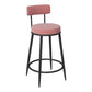 Glam Round Bar and Counter Stool Metal Low Back Stool with 4 Legs Clearhalo 'Bar Furniture' 'Bar Stools' 'bar_stools' 'furn' 'furn_bar_stools' 'Furniture' 'furniture_bar_stools' 'Kitchen & Dining Furniture' 1200x1200_a2faf177-c5ab-4f3e-9e8a-7d02757b30c0