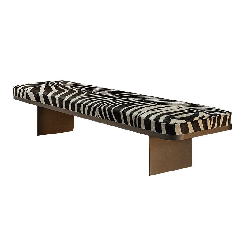 Modern Upholstered Bench, 16"H Bedroom Bench with Metal Legs Clearhalo 'Benches' 'Chairs & Seating' 'furn' 'furn_benches' 'Furniture' 'Living Room Furniture' 1200x1200_a2fb4140-ff3b-41c7-9dac-4fa7568e3ce1