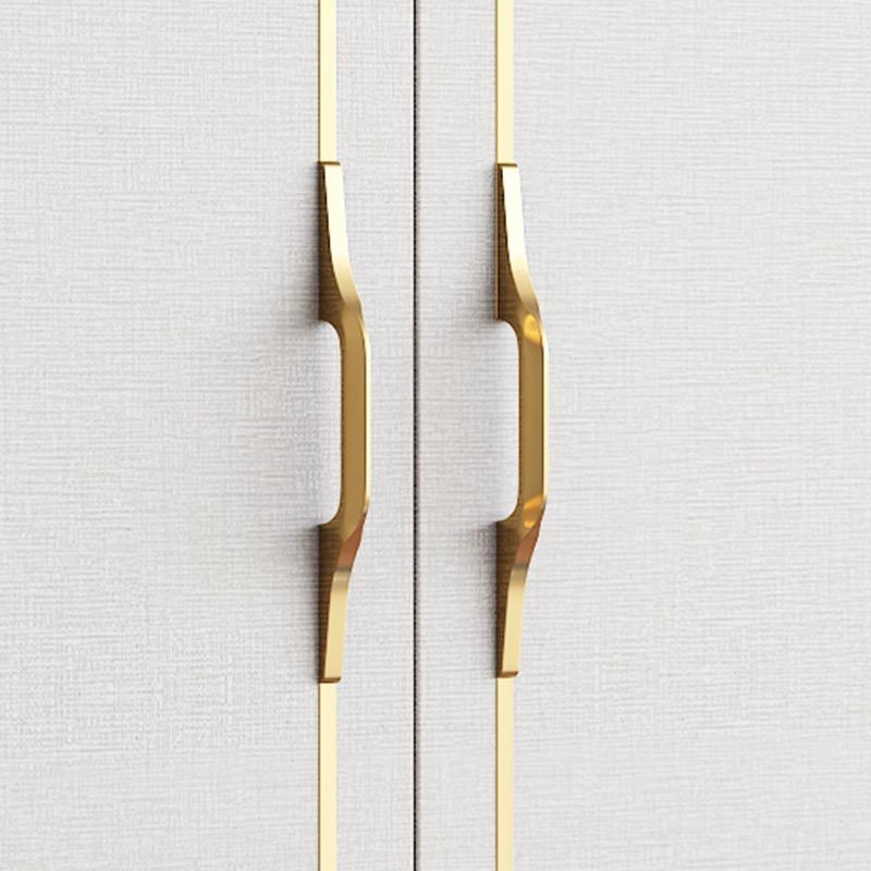 Zeitgenössischer Stil Holzgarderobe weiße Farbe Weiche Nahe Schublade Kleiderschrank